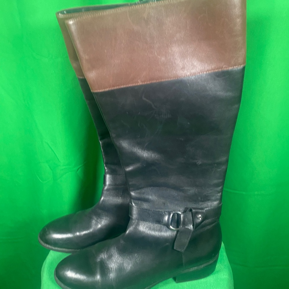 Lauren Ralph Lauren Makaila Riding Boot 8.5B Full Zipper